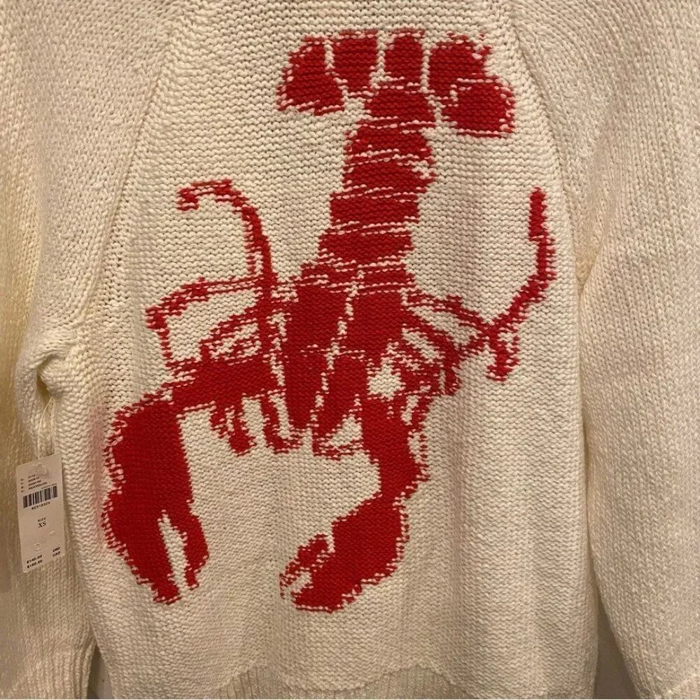 NWT Anthropologie Maeve Lobster Cardigan XS-Rare Find - Picture 7 of 8